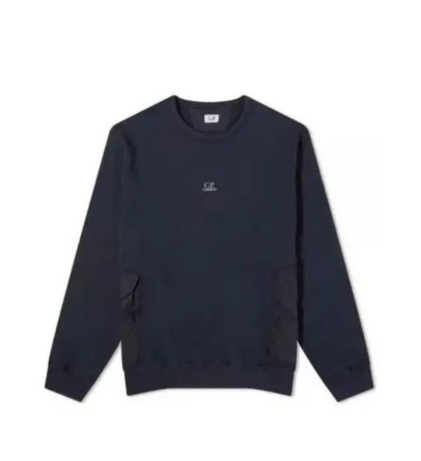 CP Company Cotton Fleece Mixed Pocket Sweatshirt