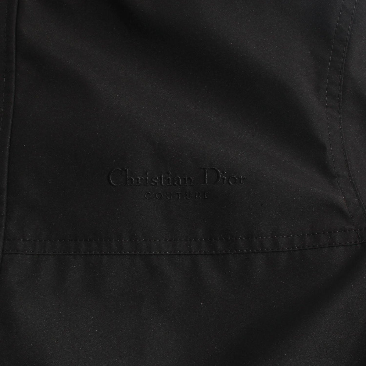 DIOR MEN Embroidered Logo Hooded Jacket Black