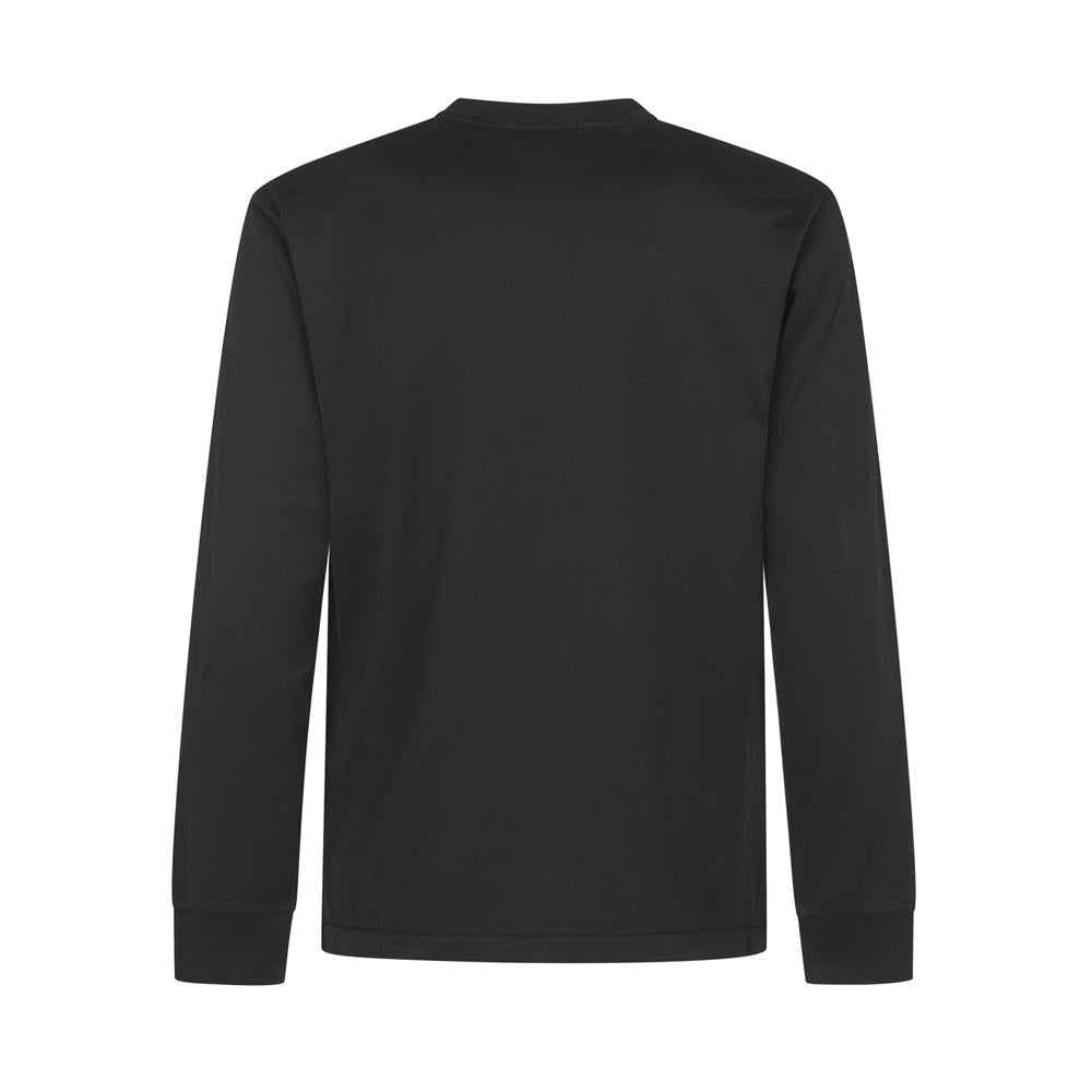 STONE ISLAND Logo T-Shirt Black Men’s Cotton Crewneck