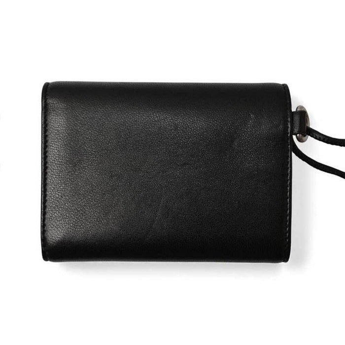 Saint Laurent Leather Velcro Compact Wallet 820355 1EL0E 1000