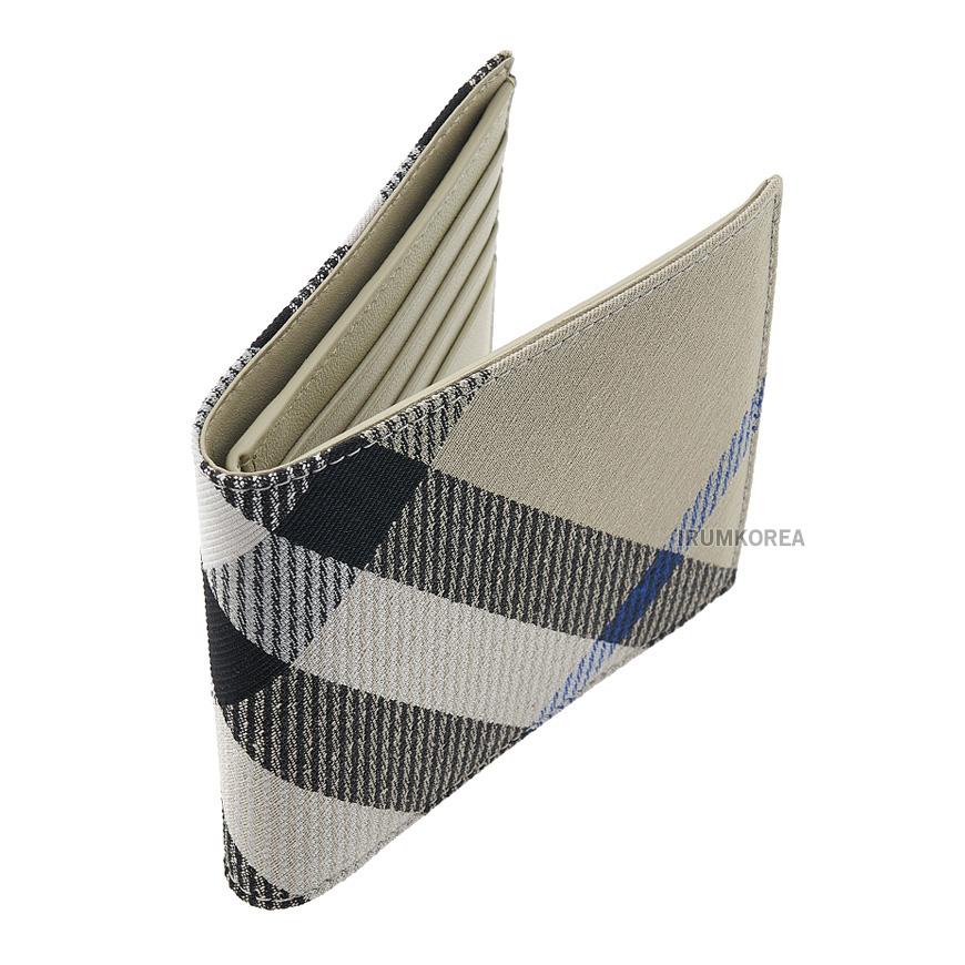 BURBERRY Men's Check Bifold Wallet