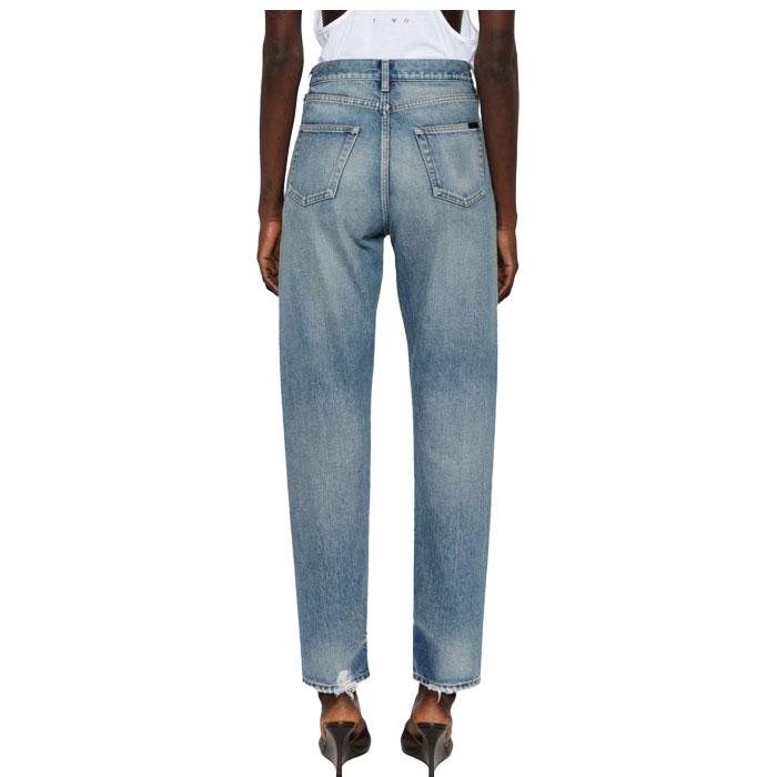 Saint Laurent Women’s Straight Leg Denim Jeans