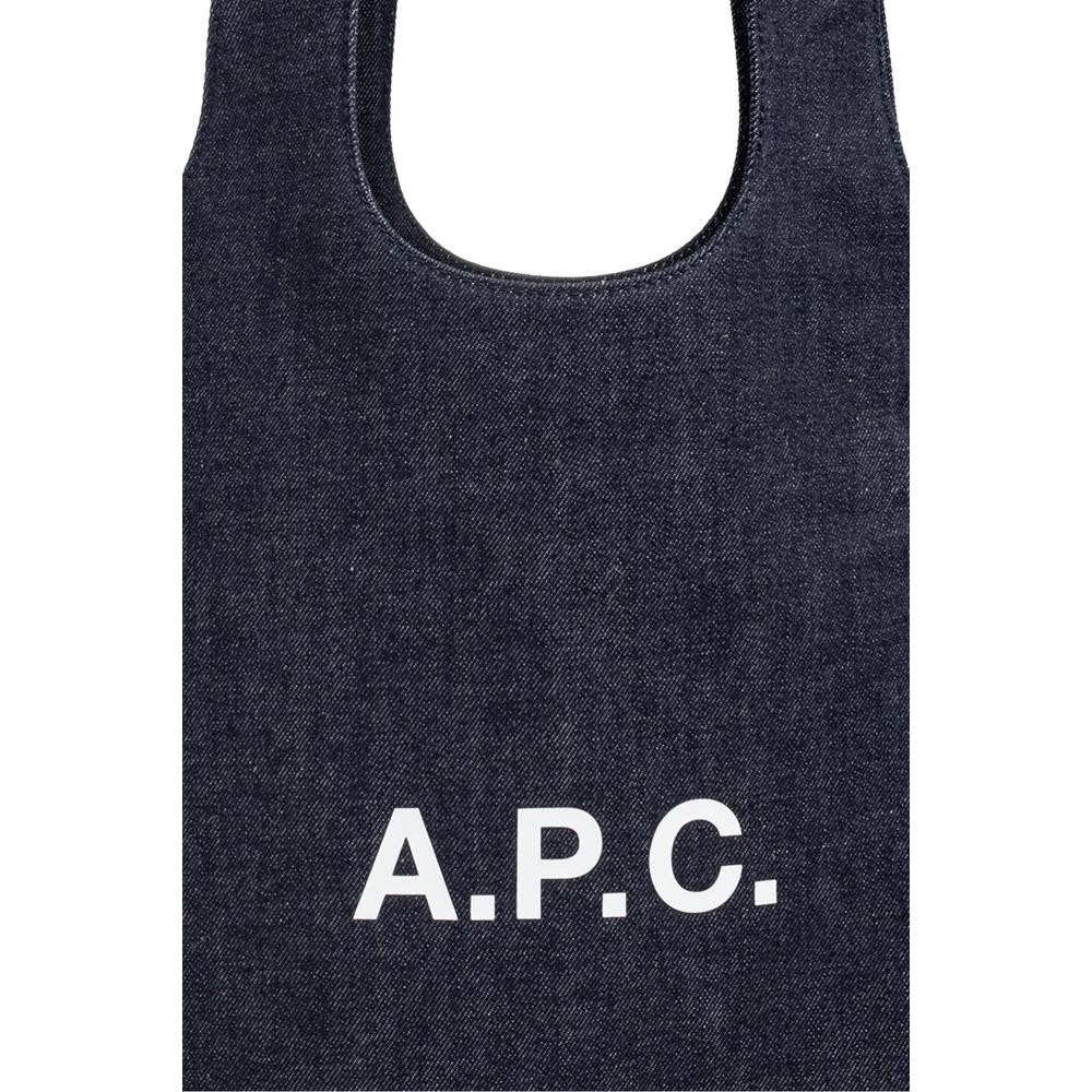 A.P.C. Ninon Small Tote Bag Leather Beige Unisex
