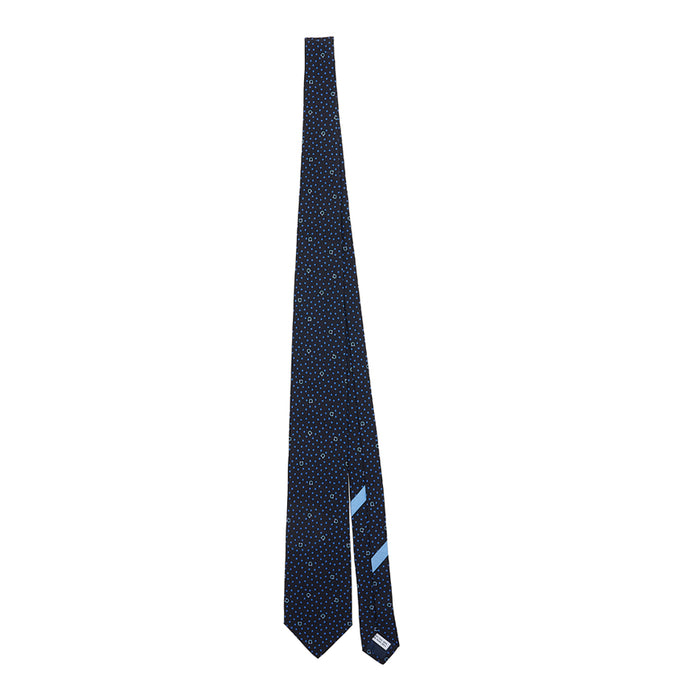 Ferragamo Gancini Silk Tie for Men 35 0874 NERO 0761813