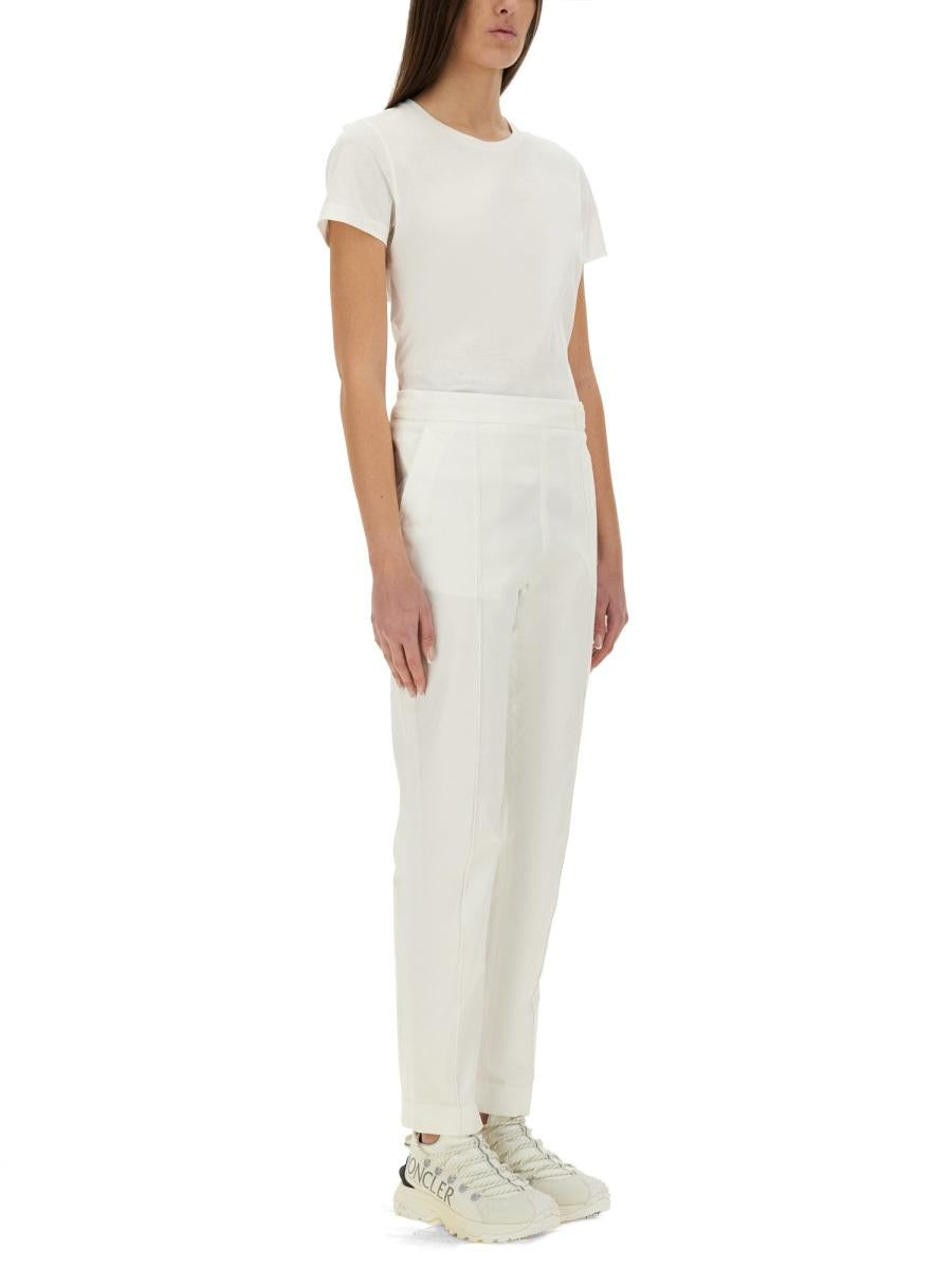 Moncler Short Sleeve Cotton T-Shirt Women’s White