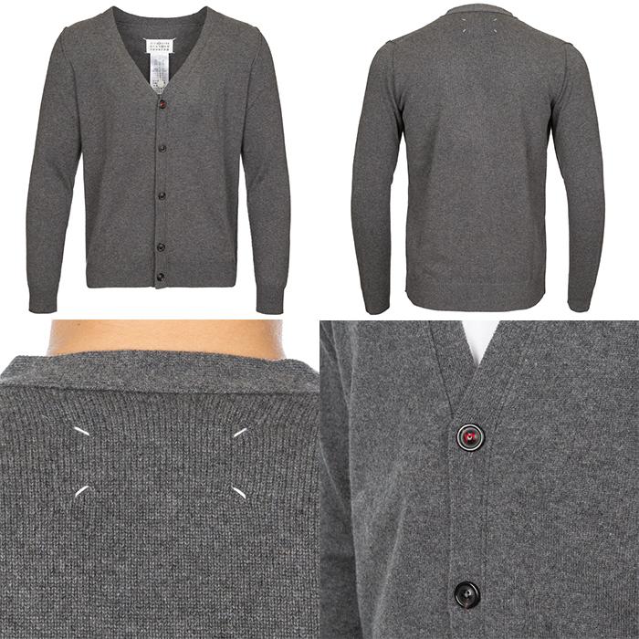Maison Margiela Stitch Detail Knit Cardigan for Men SI1HA0011 859M
