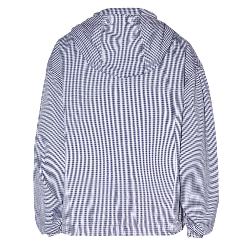 Acne Studios Logo Embroidered Check Anorak Jacket Hoodie Mens