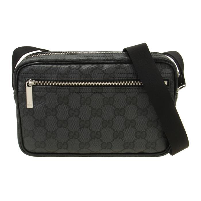 GUCCI Essence Classic Mini Crossbody Bag Black Leather