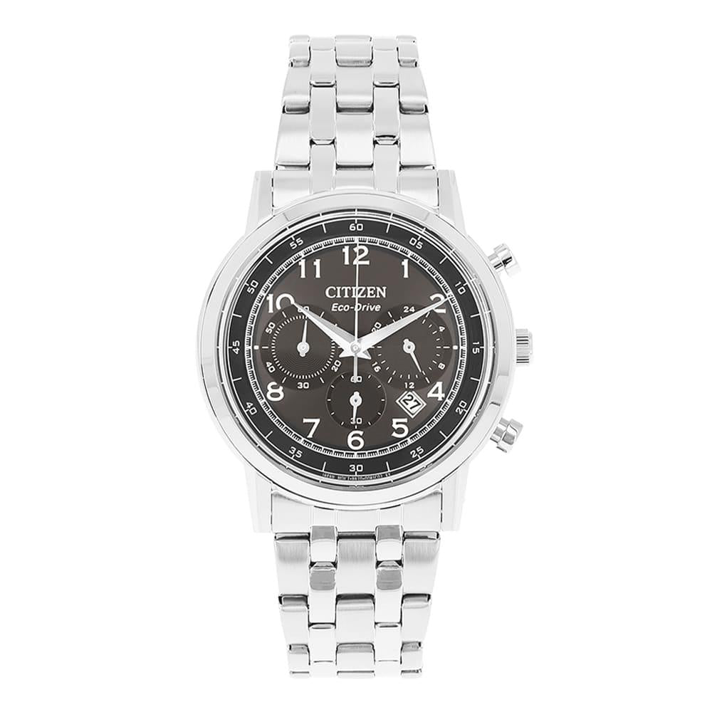 CITIZEN Black Fabric Strap Chronograph Men’s Watch CA4630 53E
