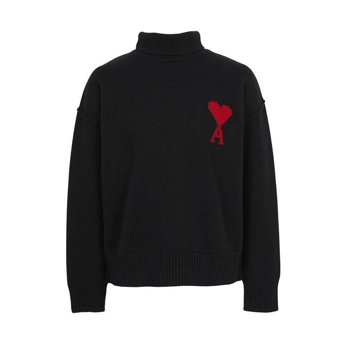 AMI Unisex Turtleneck Knit Sweater UKS839 018 009