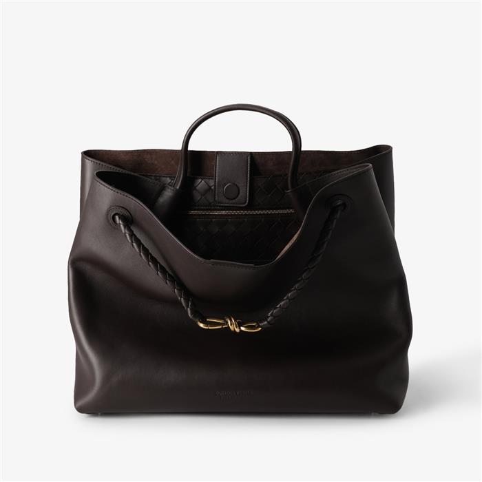 Bottega Veneta Large Andiamo Leather Crossbody Bag