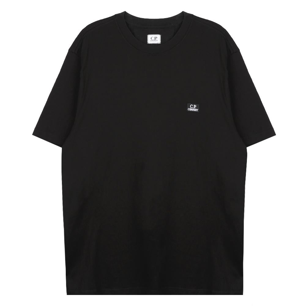 CP Company Jersey Logo Patch T-Shirt Black Men's 18CMTS031A 005100W 999