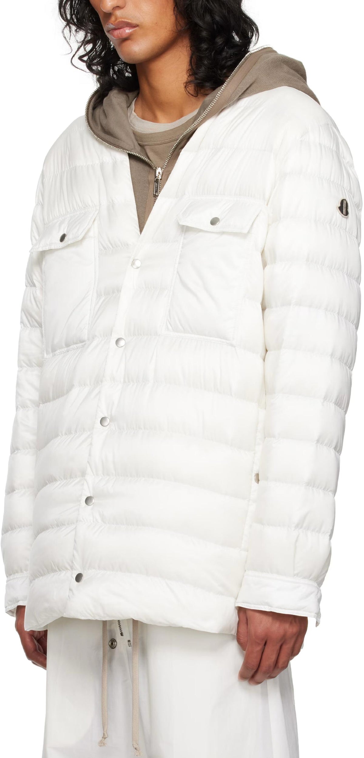 Moncler Milk Down Puffer Overshirt Jacket M4426 41 2F00001 M4426 041