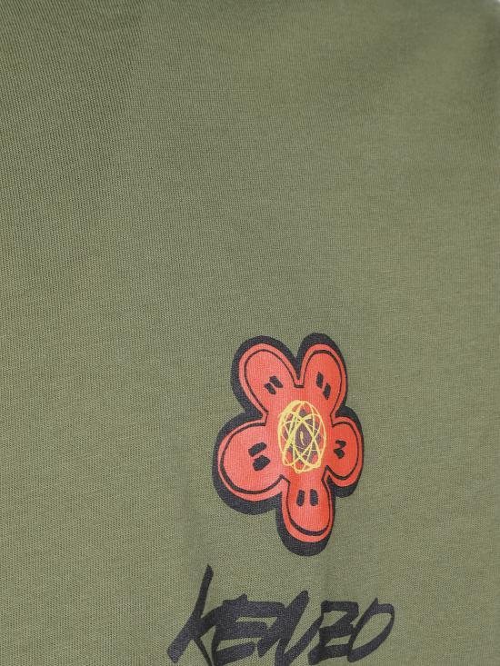 KENZO Long Sleeve Sweatshirt Navy Cotton Men’s Top FF65TL3514 SG50