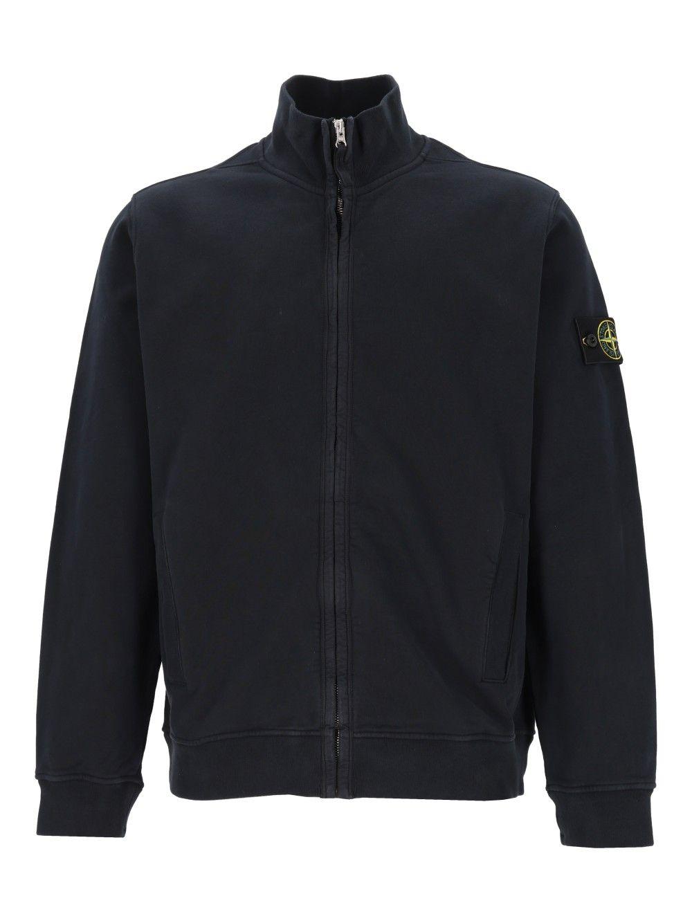 STONE ISLAND Black Knit Cardigan for Men