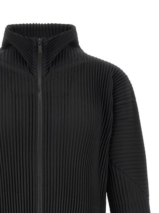 Issey Miyake Homme Plissé Black Pleated Jacket