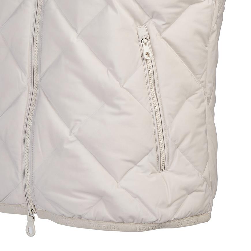 Duvetica FW24 Women’s Zeka Logo Puffer Vest VDDV30145K0001 IVS
