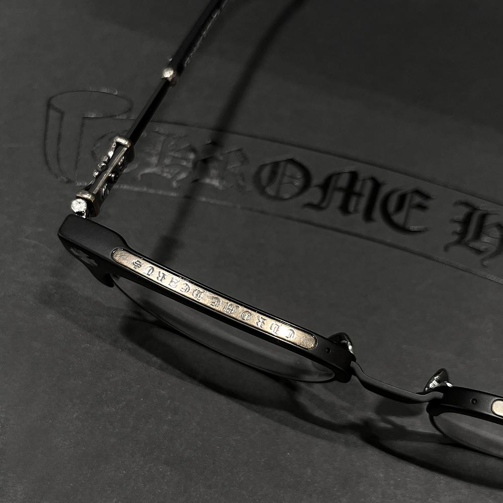 Chrome Hearts Matte Black Silver Accents Unisex Eyeglasses