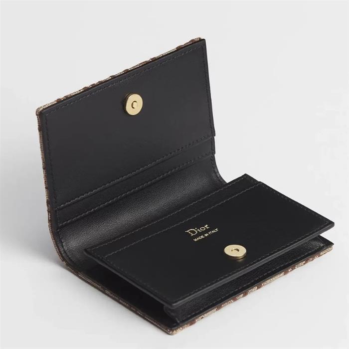 DIOR Business Card Holder Leather Wallet Black Men’s