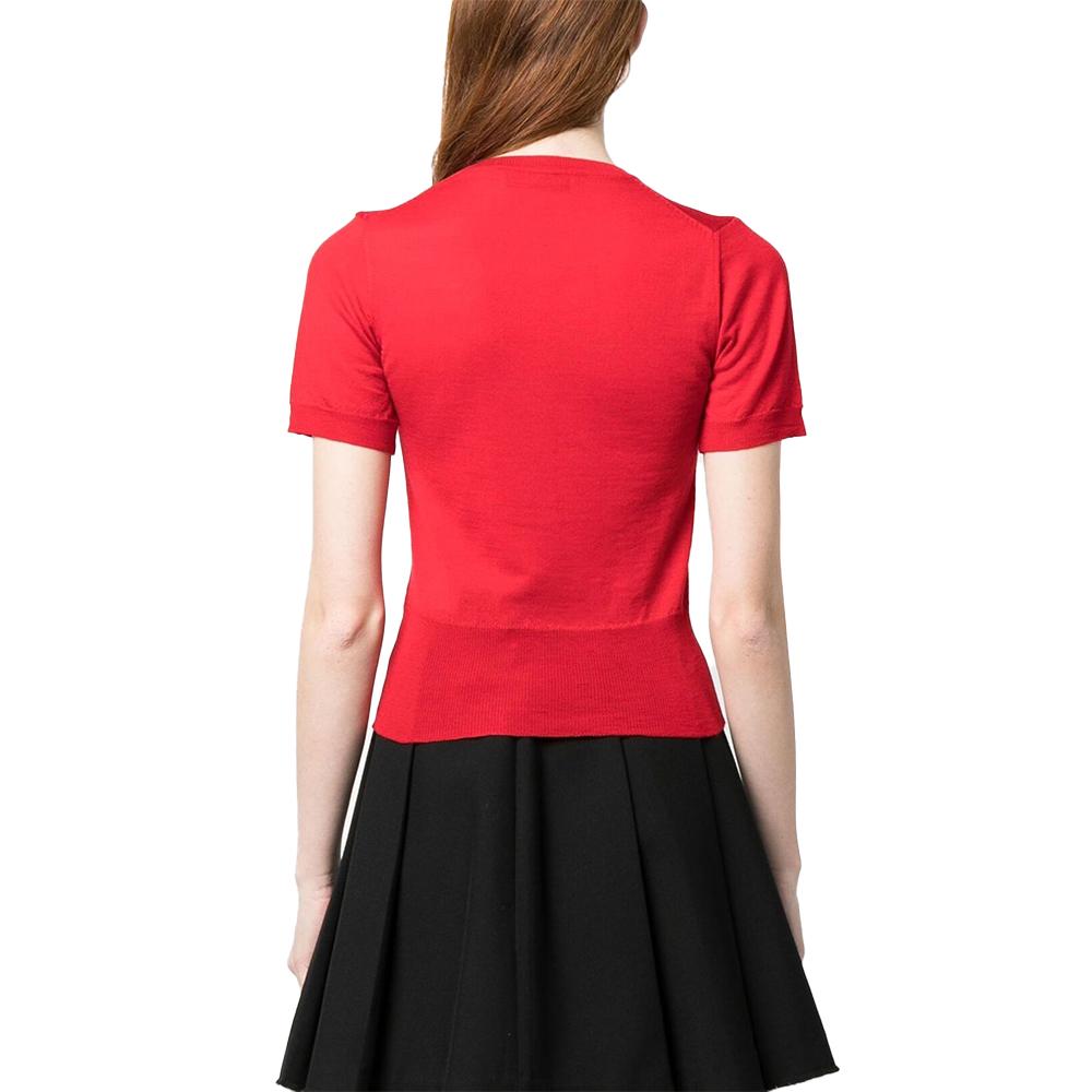 Vivienne Westwood Bea Top Knit Sweater Red 1803002Q Y001A H406