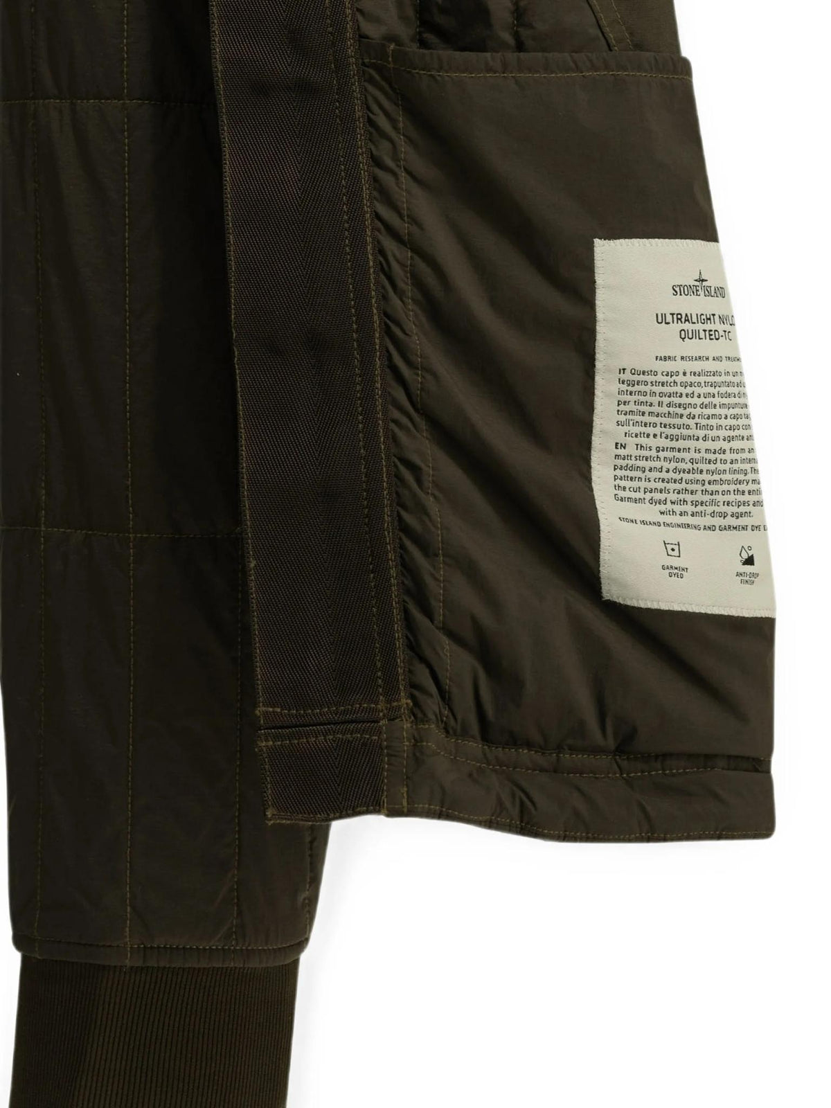 STONE ISLAND Black Down Puffer Jacket for Men