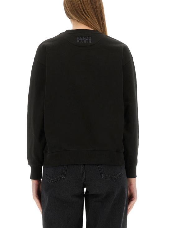 KENZO Long Sleeve Sweatshirt Women’s Top FF62SW2524MF99J BLACK DOM