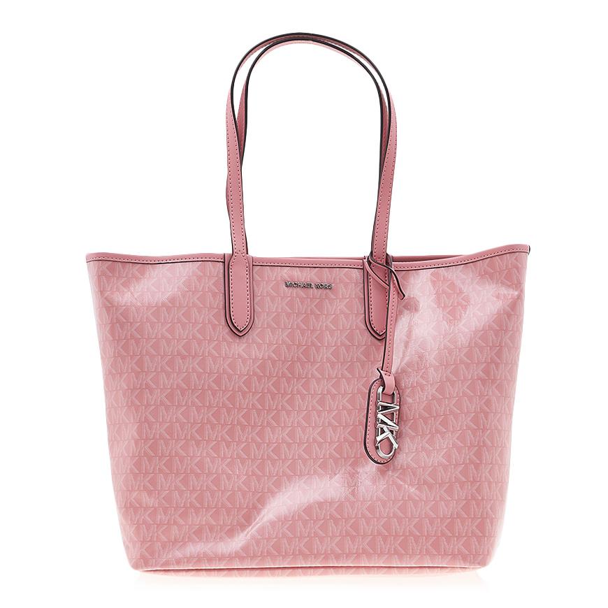 Michael Kors Eliza Large Tote Bag Pink Womens Leather Tote