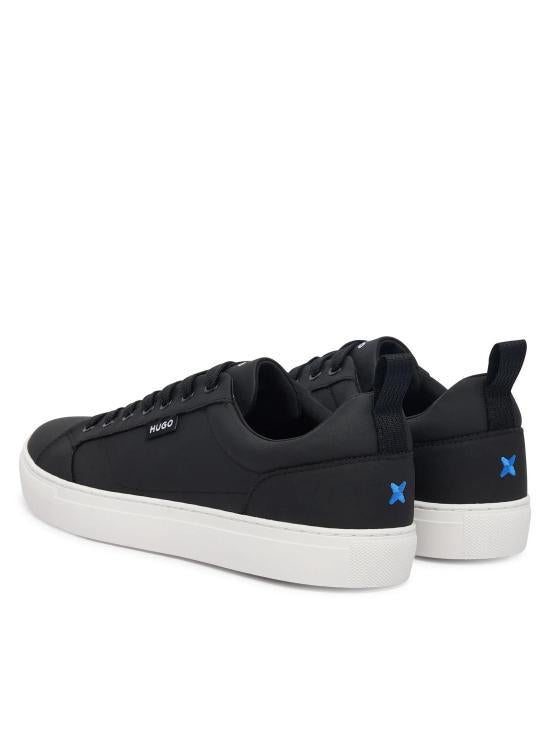 HUGO BOSS Leather Low-Top Sneakers for Men 50558229001 BLACK DOM