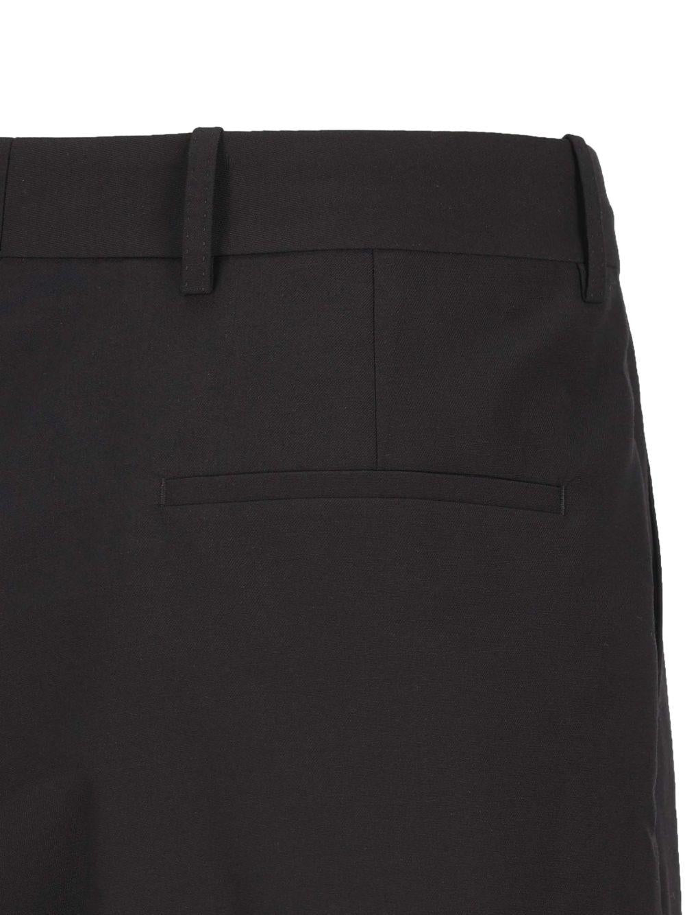 GUCCI Black Wool Suit Trousers Men