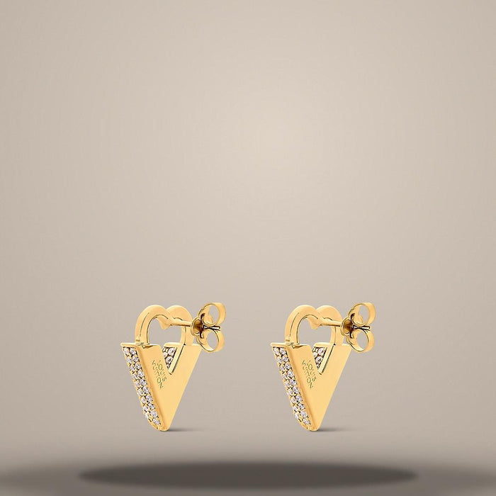 Louis Vuitton Essential Love Earrings Gold-Tone Metal M03529