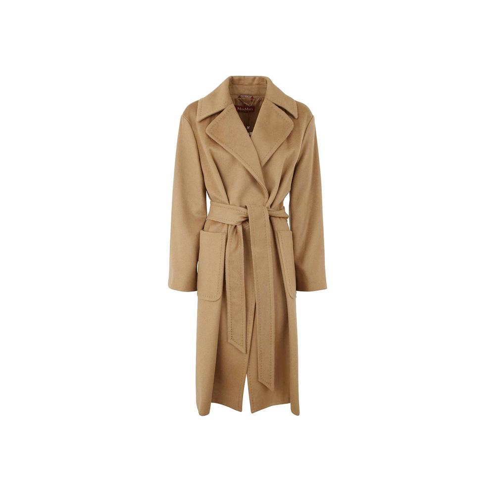 Max Mara Belted Wool Coat Camel 2360161439 006