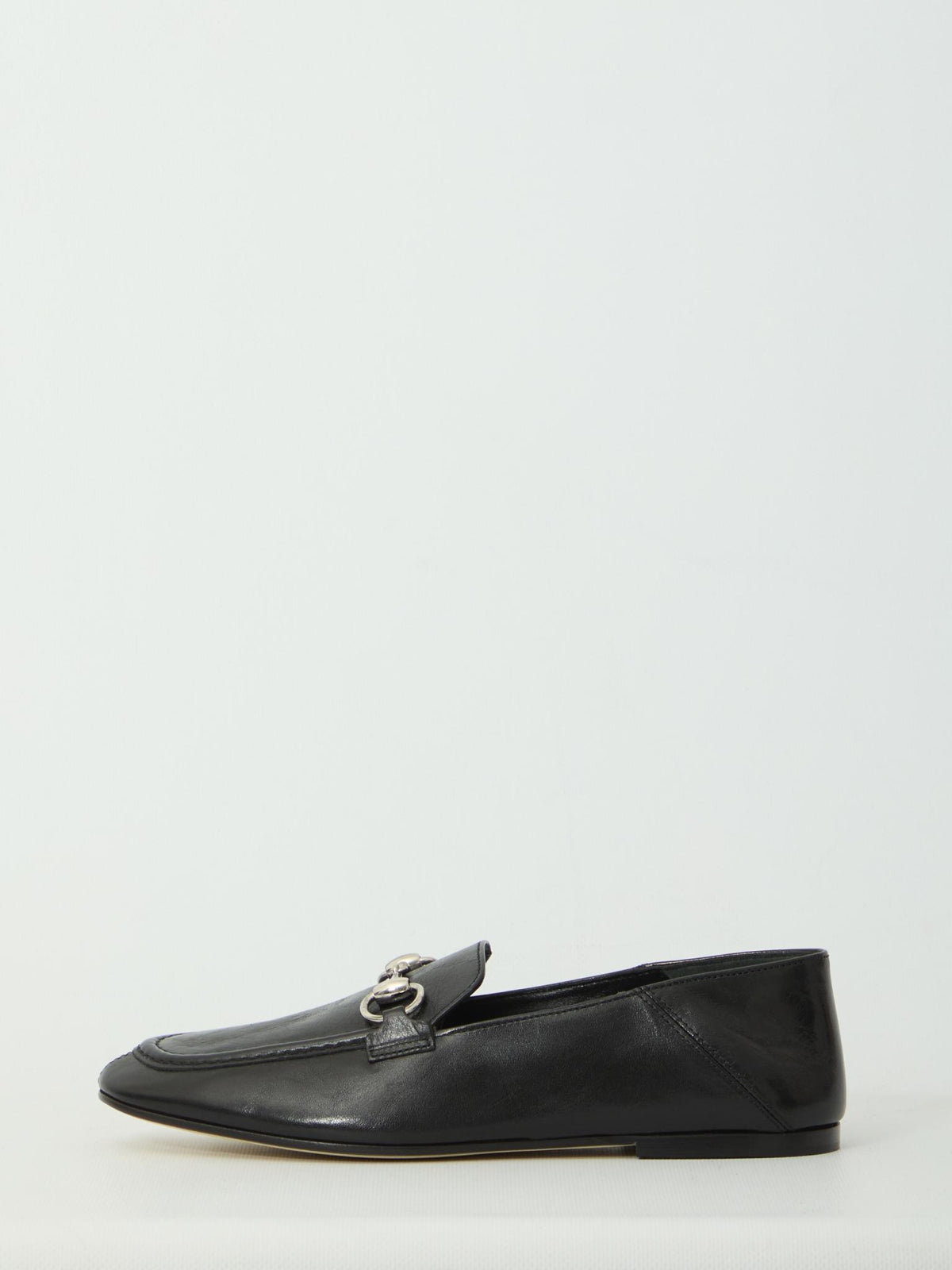 GUCCI Black Leather Loafers