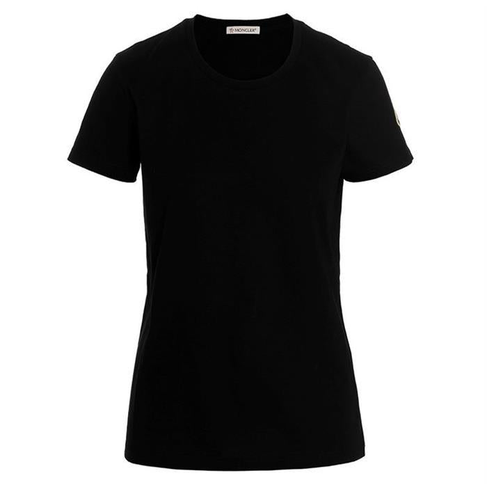 Moncler Logo Patch Short Sleeve T-Shirt Black 8C73200