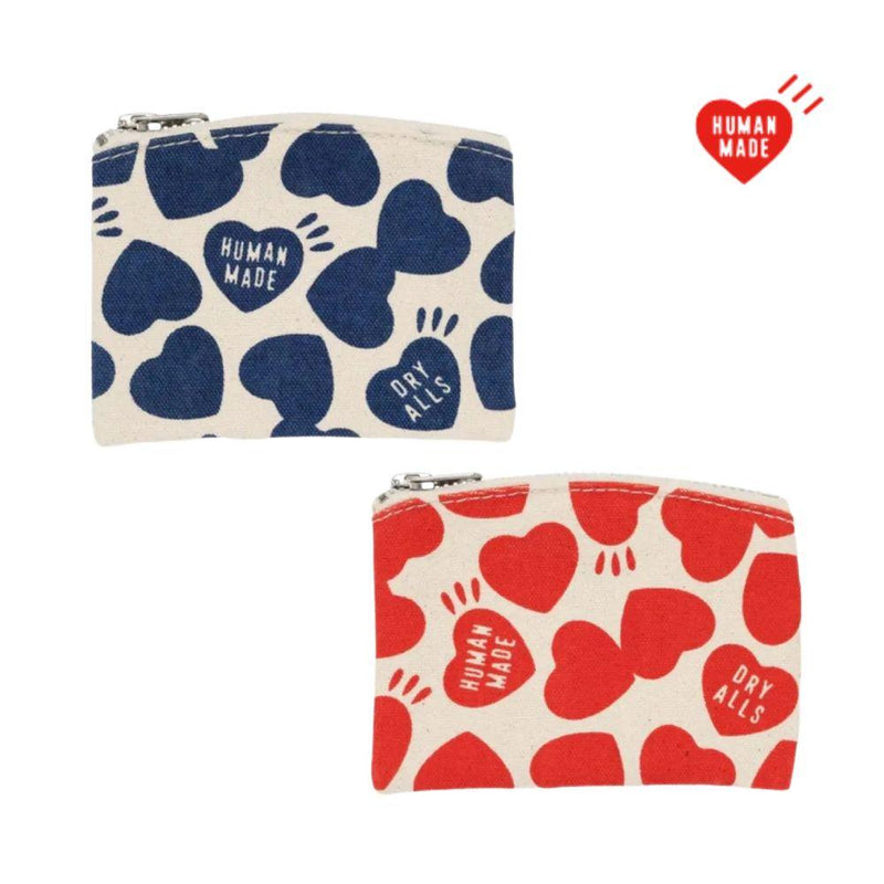 Humanmade Heart Canvas Card Case Pouch Red Unisex Wallet HM30GD024