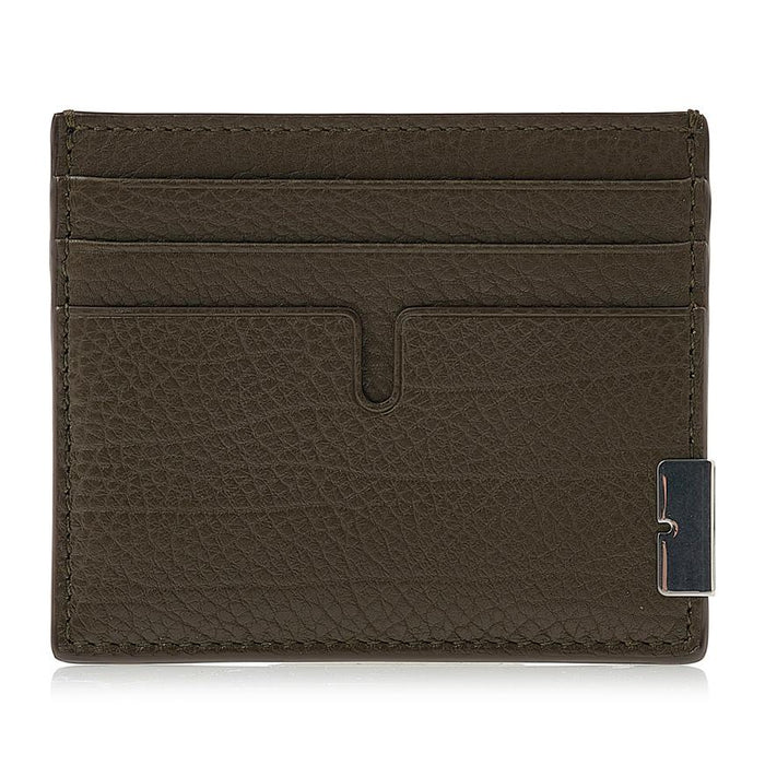 BURBERRY Tall B-Cut Card Case Leather Sandon A1336 Black