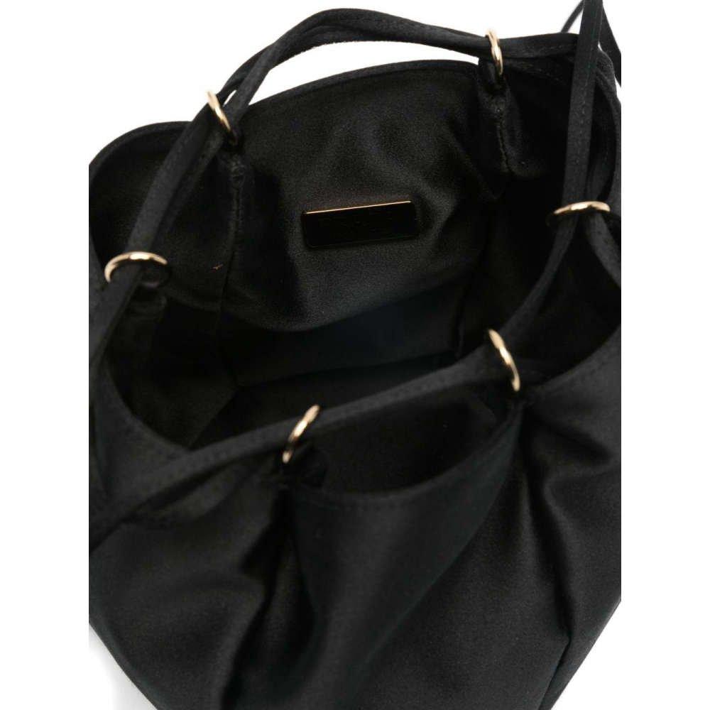 PRADA Satin Mini Black Women’s Bucket Shoulder Bag