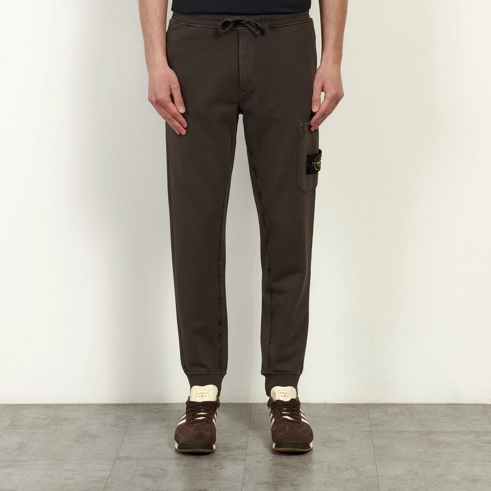 STONE ISLAND Organic Cotton Fleece Men's Jogger Pants