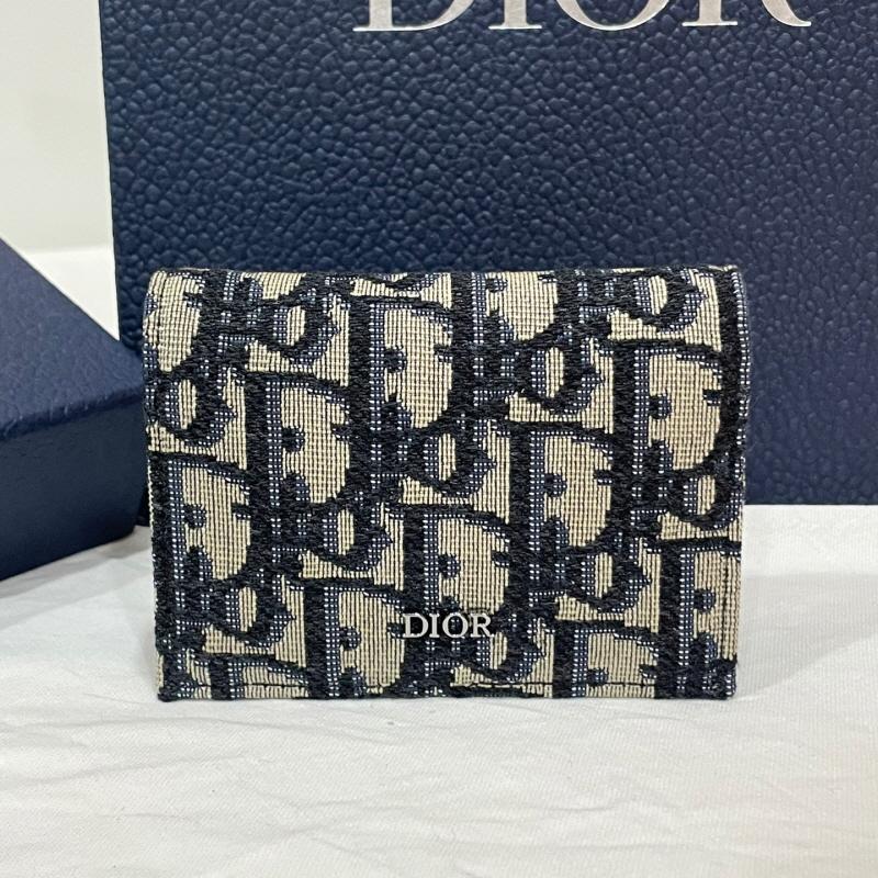 DIOR Oblique Business Card Holder Wallet 2ESCH136YSE