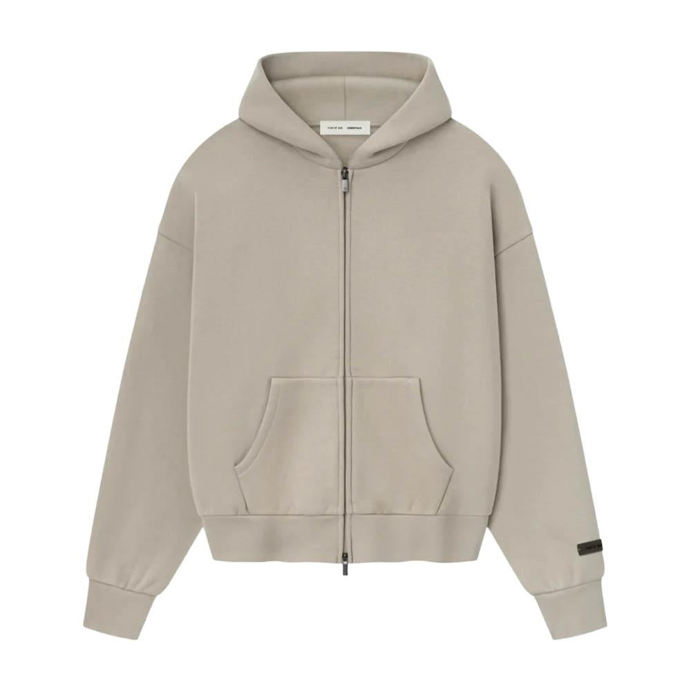 Fear of God Essentials Classic Fit Logo Hooded Zip-Up Bomber Jacket 192 SP254781