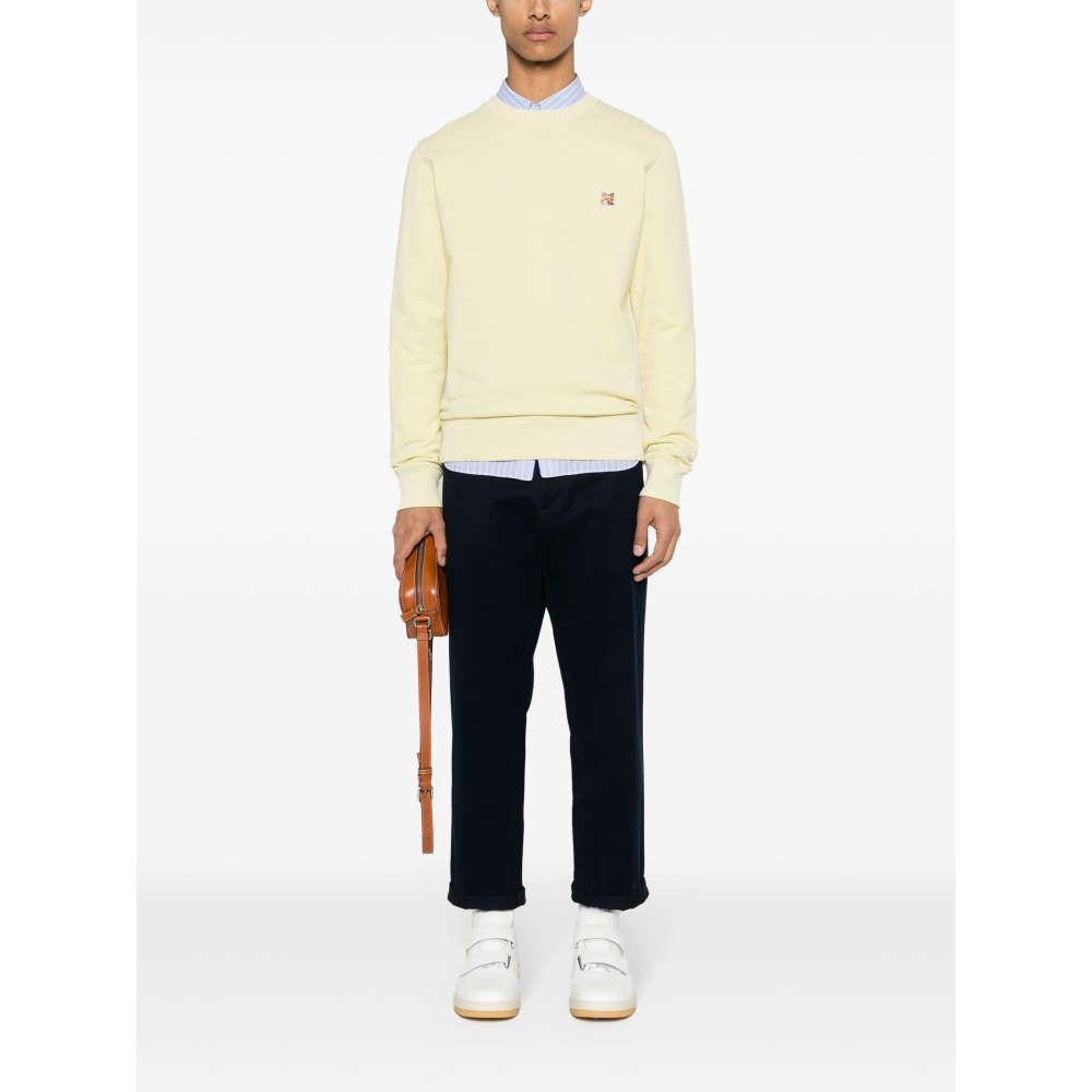 Maison Kitsune Yellow Fox Head Sweatshirt Unisex