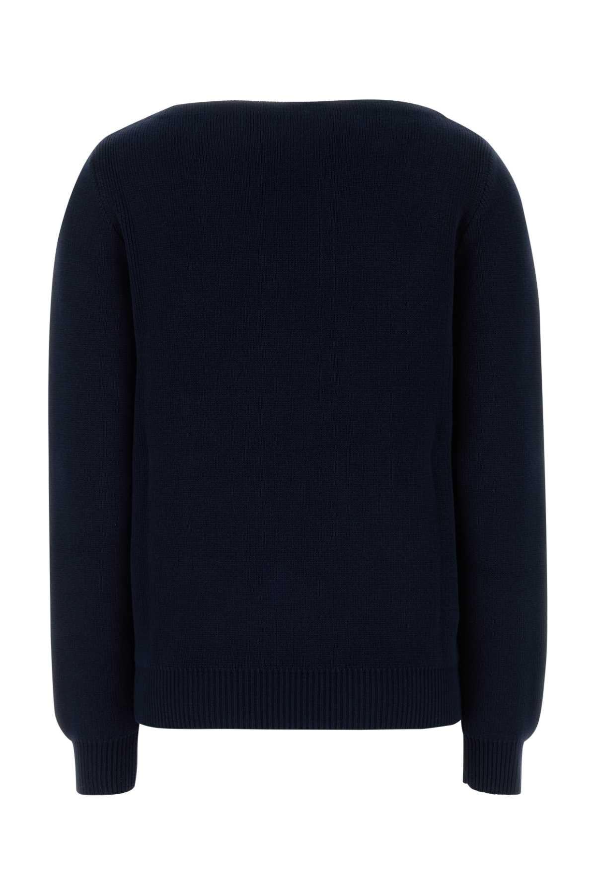 PRADA Black Wool Round Neck Knit Sweater