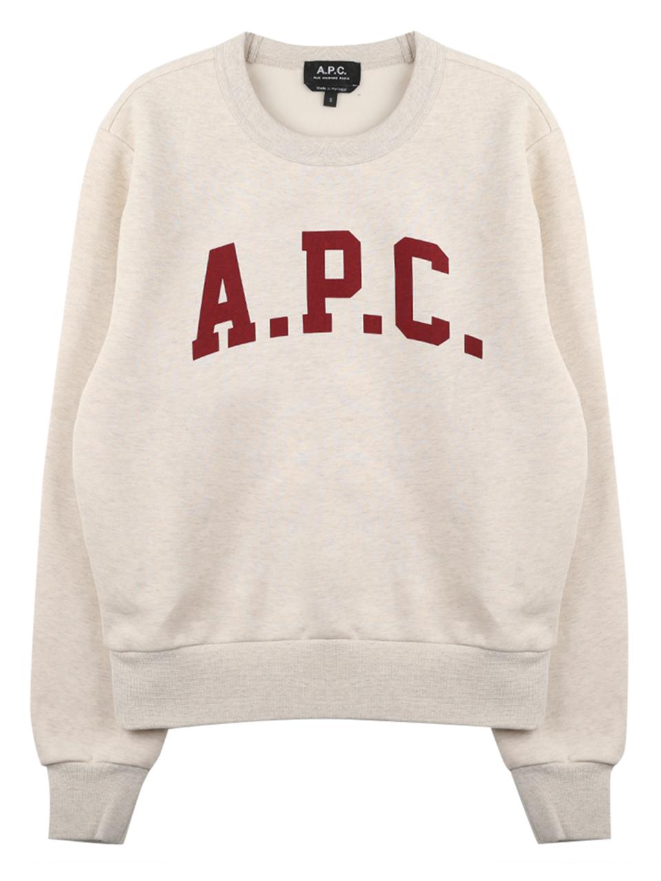 A.P.C. Mafalda Logo Sweatshirt Women’s Cotton Pullover COHBR F37009