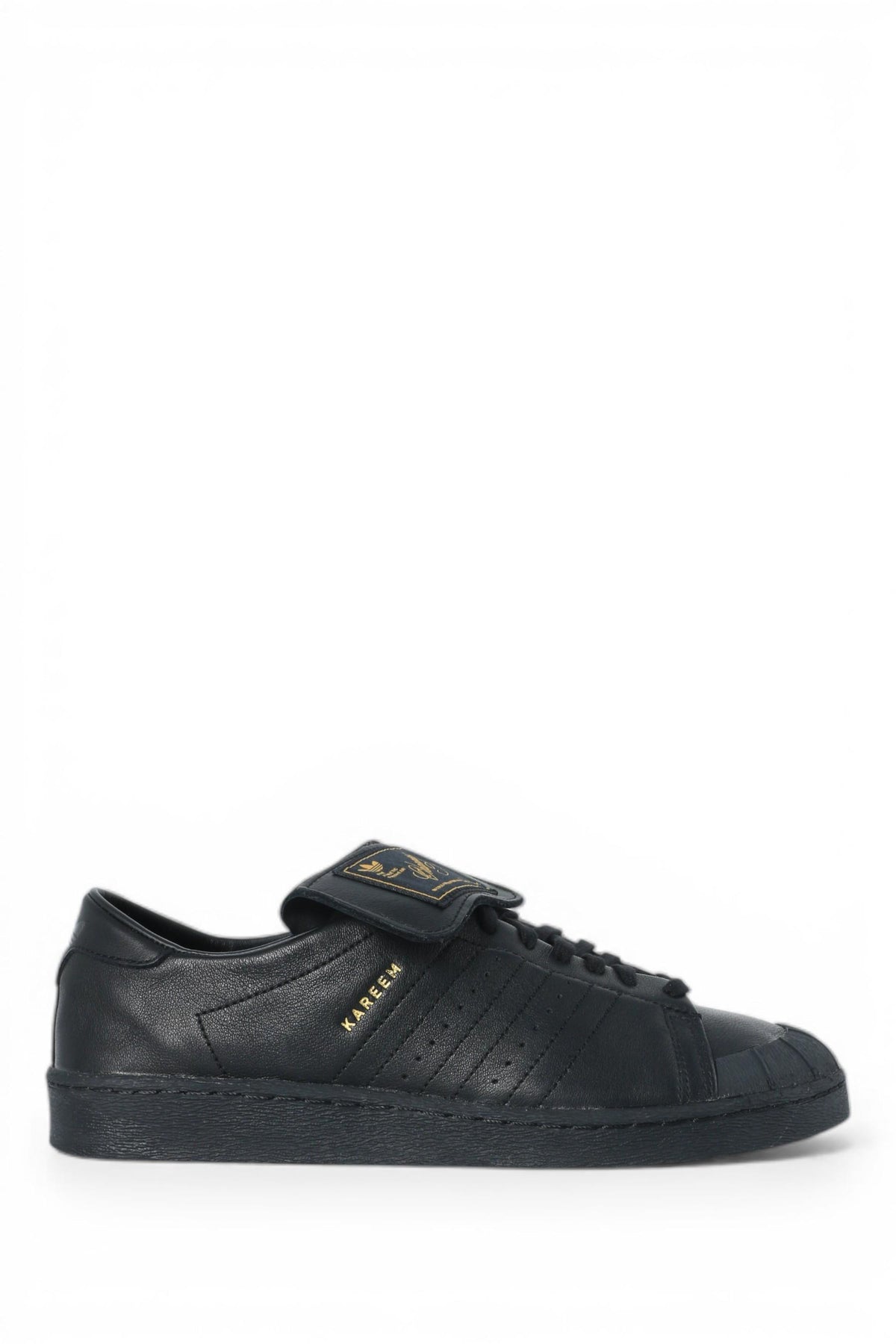 WILLY CHAVARRIA Adidas Collaboration Core Black Leather Low-Top Sneakers