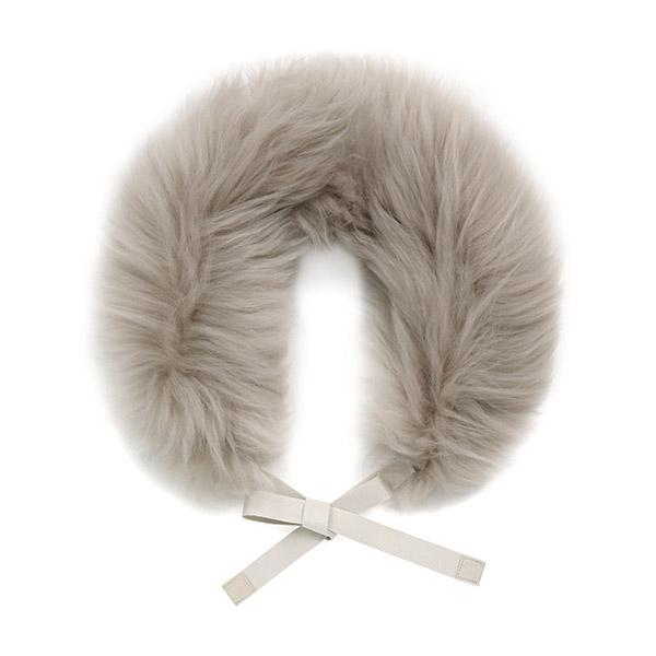 Max Mara Ivory Agreste Hooded Faux Fur Scarf 2529586015 AGRESTE 001