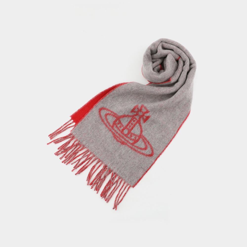 Vivienne Westwood O-albi Double Face Wool Scarf Women’s 81030006 W01MK P401