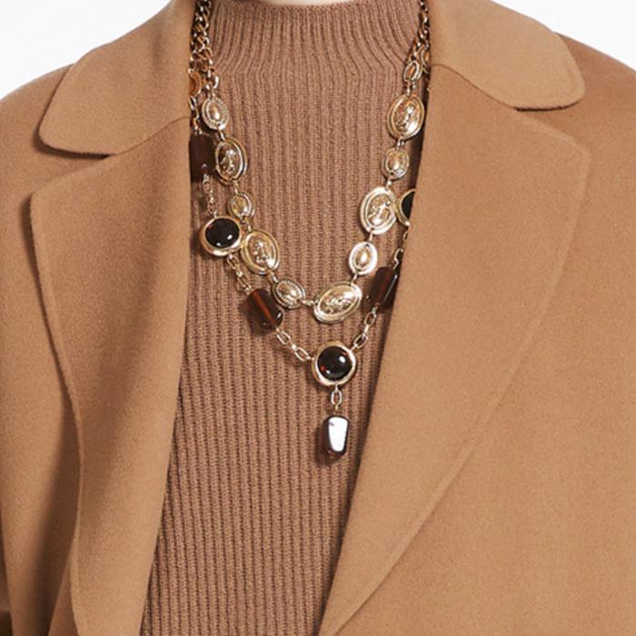 Max Mara Evano Camel Long Coat 2429016103600 045 EBANO
