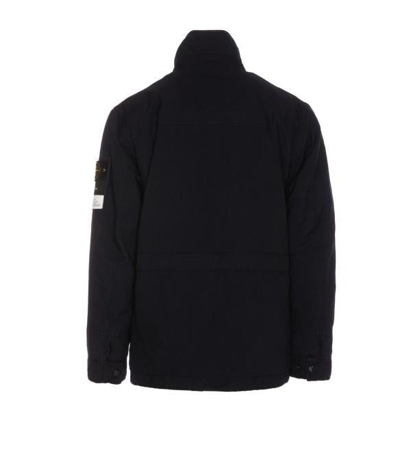 STONE ISLAND David-TC Anti-Drop Field Hooded Sweatshirt Jacket Black