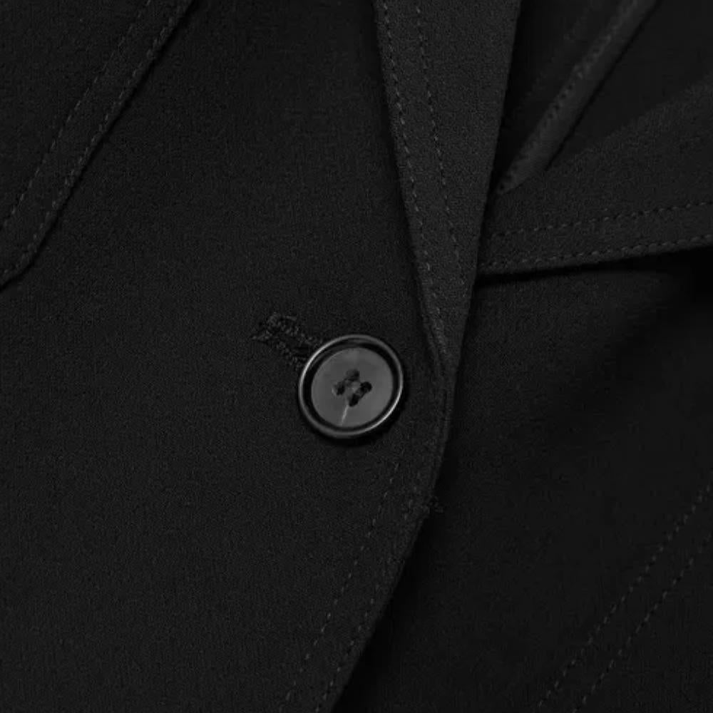 Toteme Slim Viscose-Blend Blazer Jacket Women Black 3011 274