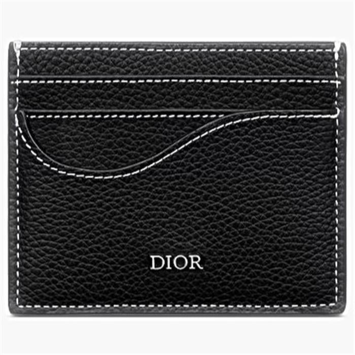 DIOR Calfskin Saddle Card Holder Wallet H00N