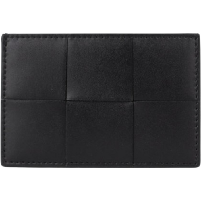 Bottega Veneta Cassette Black Leather Card Wallet